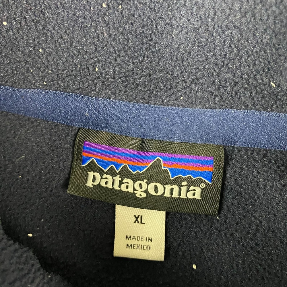 Patagonia Jacket Men XL Blue Micro D Fleece Pullover Jumper Hiking Camping 26175 - Picture 5 of 16